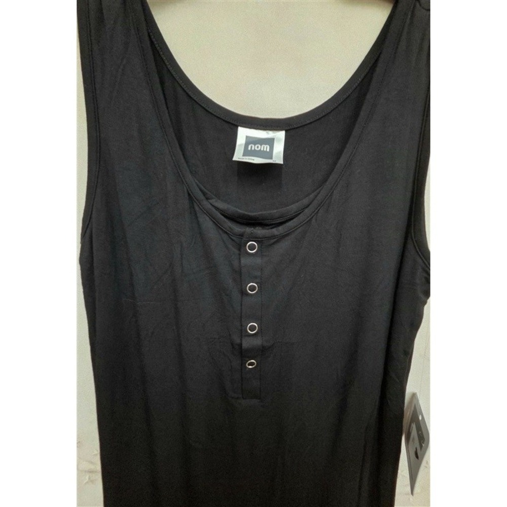 NWT Nom M Snap Tank Dress 7001a Black Maternity Dress 125932